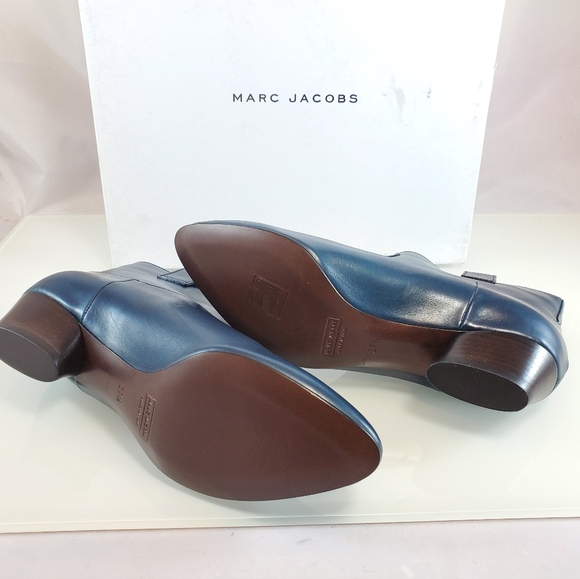 NWT $895 Marc Jacobs Stud Low Bootie Ankle Leather Boots Sz 37.5 - Picture 7 of 11